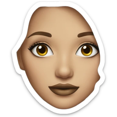 BLONDE GIRL WITH MAKEUP sticker