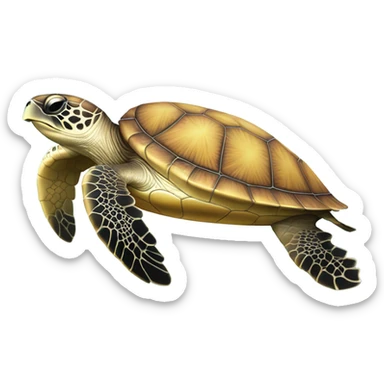 Sea turtle sticker