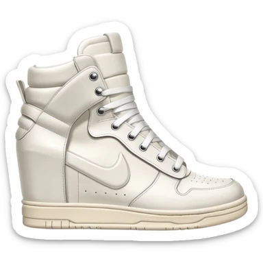 rick owens milk dunk all white sticker