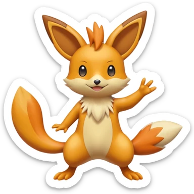 Buizel-Victini-Floatzel-Dedenne-fusion sticker
