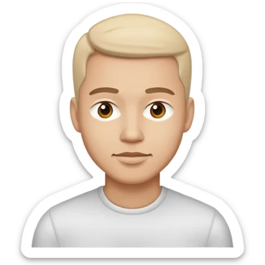 monochrome portrait of a man sticker