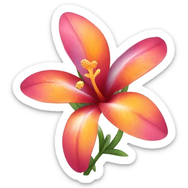 Tropical flowers  sticker