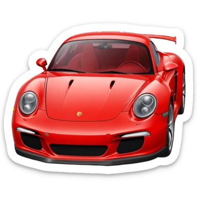 Porche rouge sticker