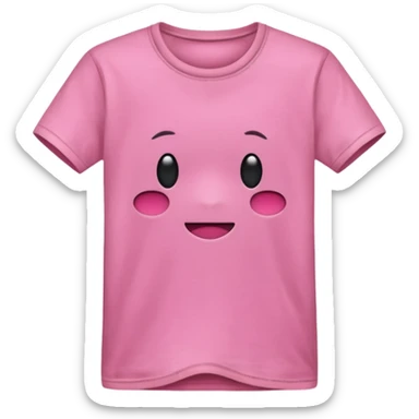 pink t-shirt sticker