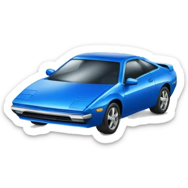 Carro azul de luxo sticker