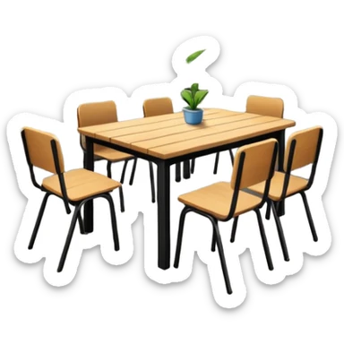 Beautiful School rooftop study area sticker