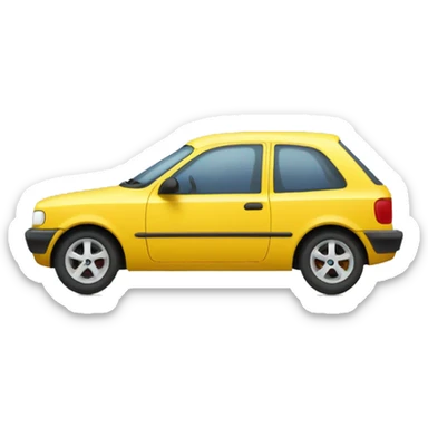 Voiture avec des bras  sticker