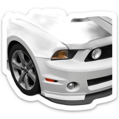 Mustangs gt 2010 décapotable color l'intigo sticker