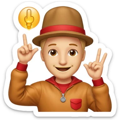 Create a wiener dabbing sticker