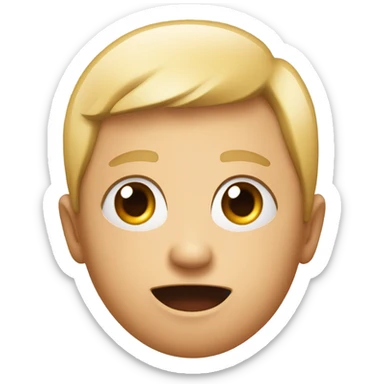 face with red exclamation mark next to it sticker