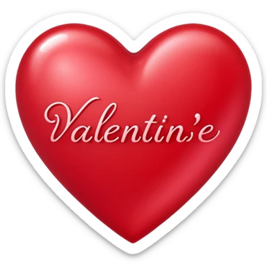 Happy Valentine’s Day en letra sticker