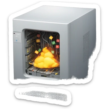 data server exploded sticker