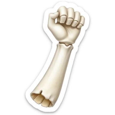 singular arm bone sticker