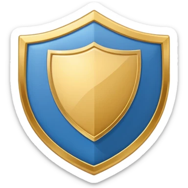 generate a flat image icon for health shield sticker