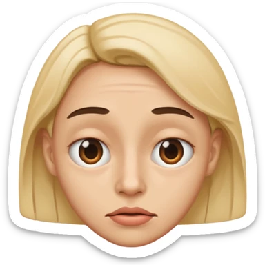 Create a distorted face  sticker