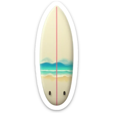 A full photo of a surfboard  sticker