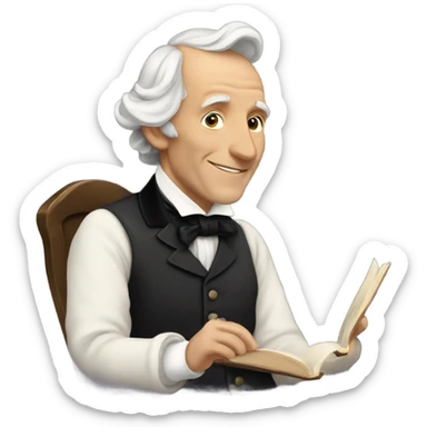 storyteller Hans Christian Andersen sticker