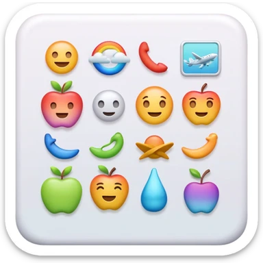 Premium travel moodboard emoji, Apple-style 3D emoji, pastel gradients, minimal travel symbols, calm aesthetic, soft shadows, high-detail, square app icon. sticker