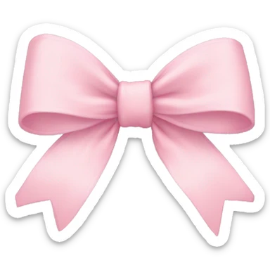 Light pink bows sticker