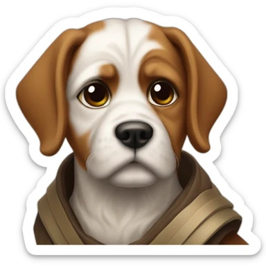 A Dog Obi Wan Kenobi sticker
