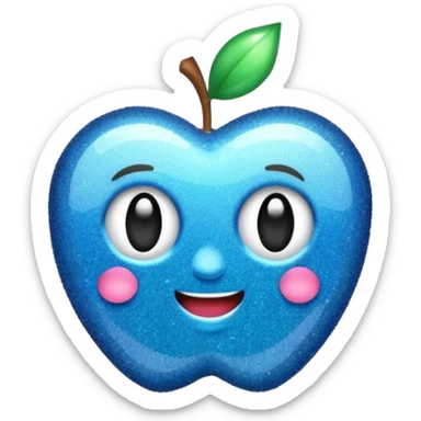 The word wonderful with glitter sticker