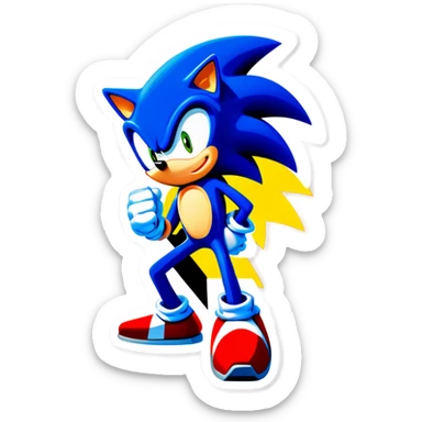 Sonic the hedgehog sticker