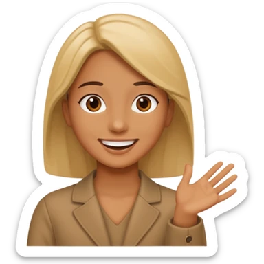 A person talking to the audience sticker