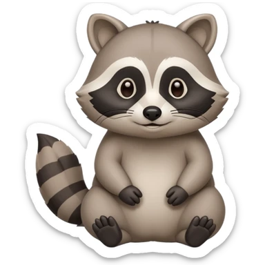 Calm, friendly raccoon mascot for an educational app.
Soft rounded shapes, gentle face, no sharp edges.
Minimal details, clean outline, neutral cool colors.
Relaxed, supportive expression.
Simple, slightly chubby body, easy to animate.
ASD-friendly, calm guide vibe n cute. sticker