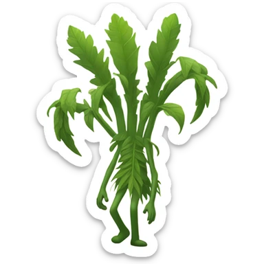 Plants with legs ￼ sticker