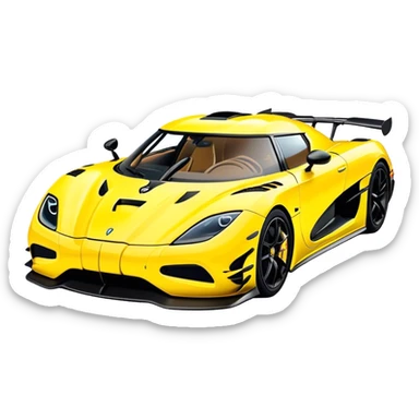 Koenigsegg Agera RS - Koenigsegg (Model Year: 2020) (Iconic colour: Yellow) sticker