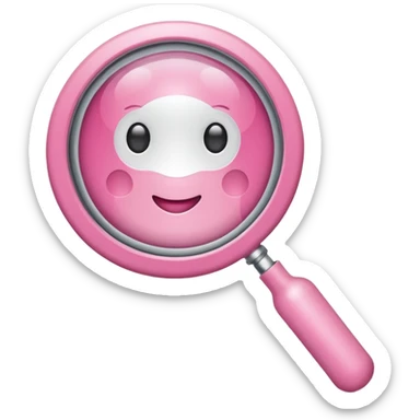 mix light pink dark pink and white girly internet wifi with a magnifying glass sticker