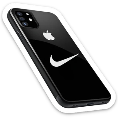 Quiero uno iPhone como el iPhone pero como las marca Nike sticker
