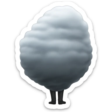 A fog with a big butt sticker