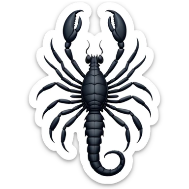Scorpion Tattoo on the back sticker
