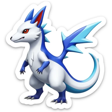 Shiny Vibrant Exotic Colorful Cool Zangoose-Salandit-Latios-Absol-fusion sticker
