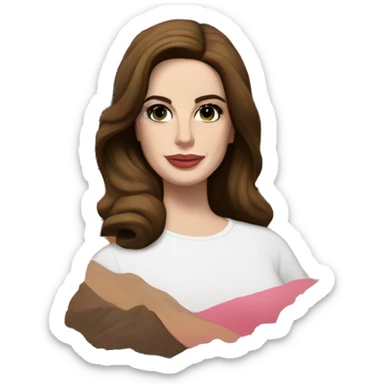 Lana Del Rey at the border sticker