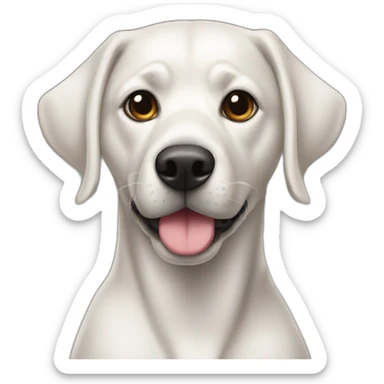 Perrita negra pezuñas blancca sticker