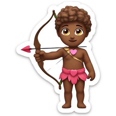  Cupid with bow and arrow of love  sticker