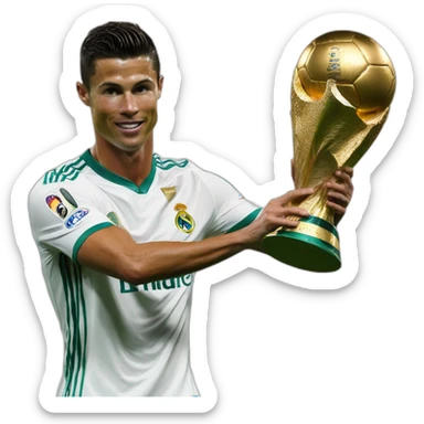 Cristiano Ronaldo doing de the suii sticker