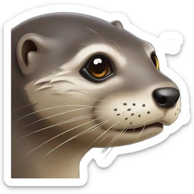 Loutre démoniaque sticker