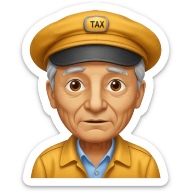  taxi driver old sticker