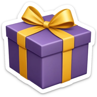 gift box with the lid removed
 sticker