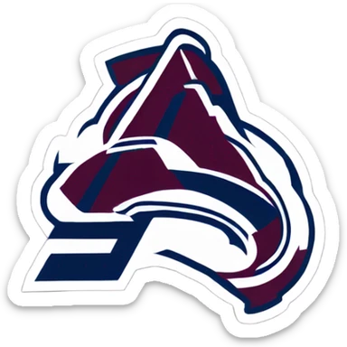 Colorado avalanche logo sticker