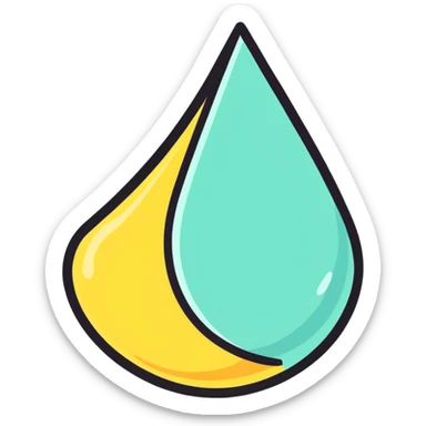 Droplet sticker
