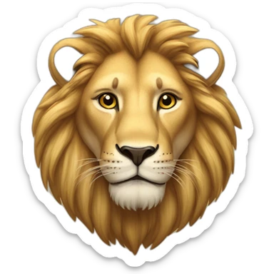 Lion dans la savane sticker
