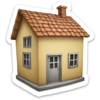 Currency in the form of a house  sticker