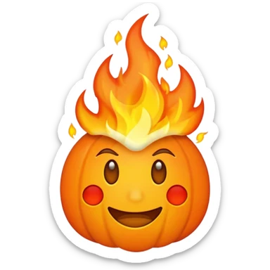 you want the ZWJ embedded inside the fire emoji sticker