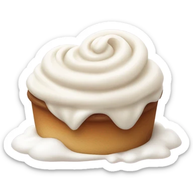 Cute heart cream sticker