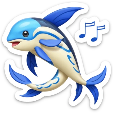 Meloetta-Kyogre-Pokémon-Fakémon-fusion-hybrid-creature sticker