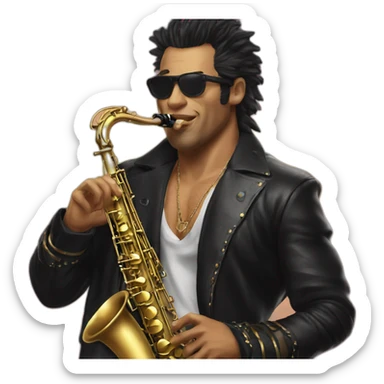 sexy sax man from the lost boys sticker